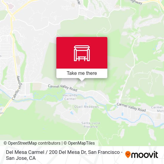 Del Mesa Carmel / 200 Del Mesa Dr map