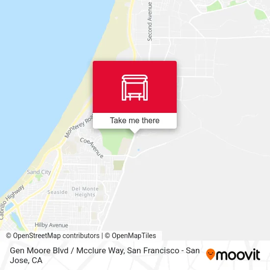 Gen Moore Blvd / Mcclure Way map