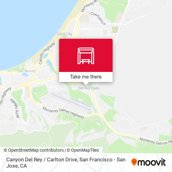 Canyon Del Rey / Carlton Drive map