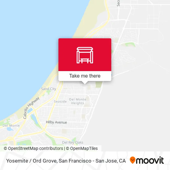 Yosemite / Ord Grove map