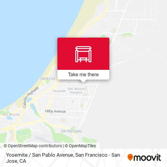 Yosemite / San Pablo Avenue map