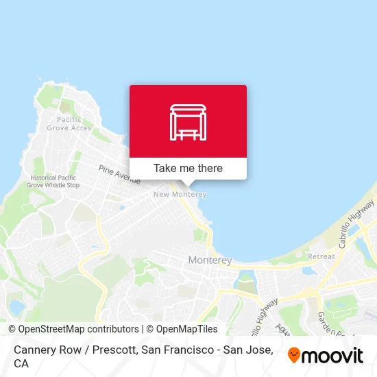 Cannery Row /  Prescott map