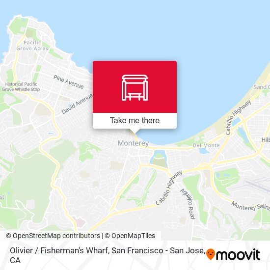 Olivier /  Fisherman's Wharf map