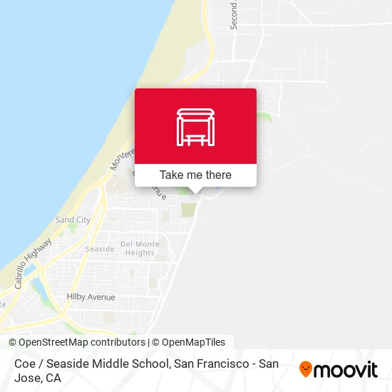 Coe /  Seaside Middle School map