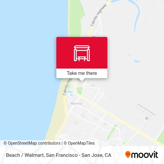Beach / Walmart map