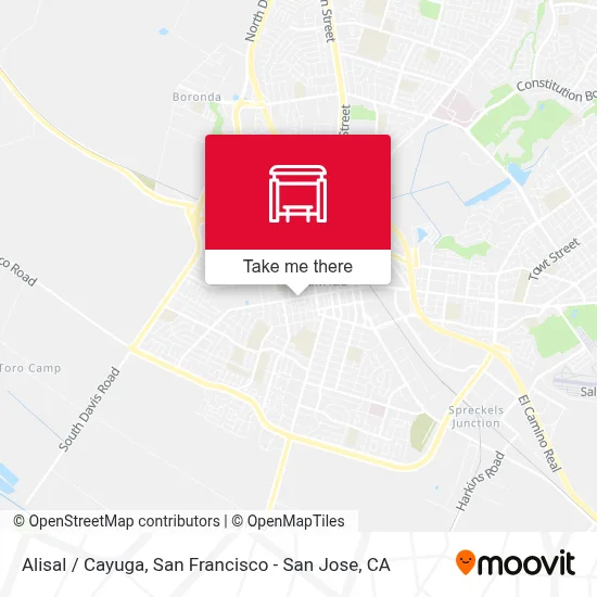 Alisal /  Cayuga map