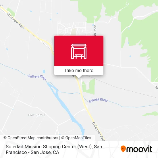 Soledad Mission Shoping Center (West) map