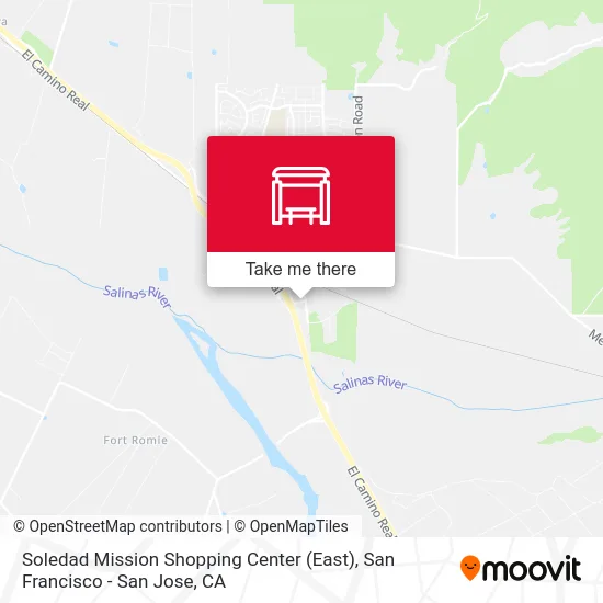 Soledad Mission Shopping Center (East) map