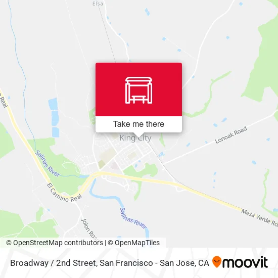 Mapa de Broadway / 2nd Street