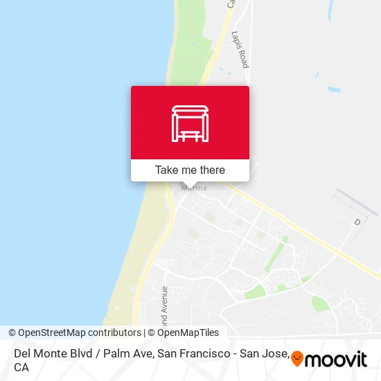 Mapa de Del Monte Blvd / Palm Ave