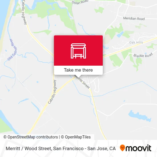 Merritt /  Wood Street map
