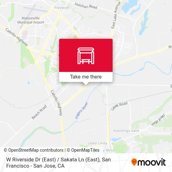 W Riverside Dr (East) / Sakata Ln (East) map