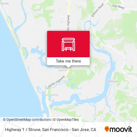 Highway 1 /  Struve map