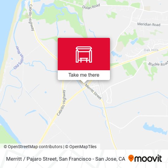 Merritt /  Pajaro Street map