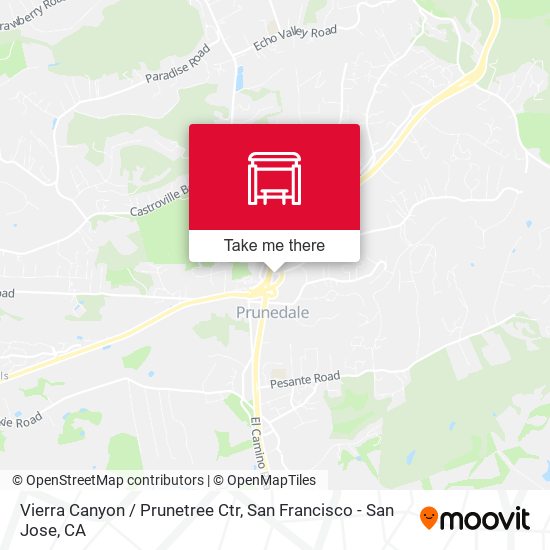 Vierra Canyon /  Prunetree Ctr map