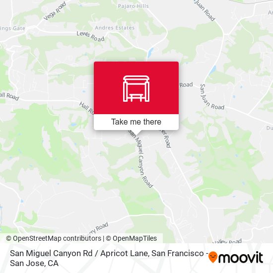 San Miguel Canyon Rd /  Apricot Lane map