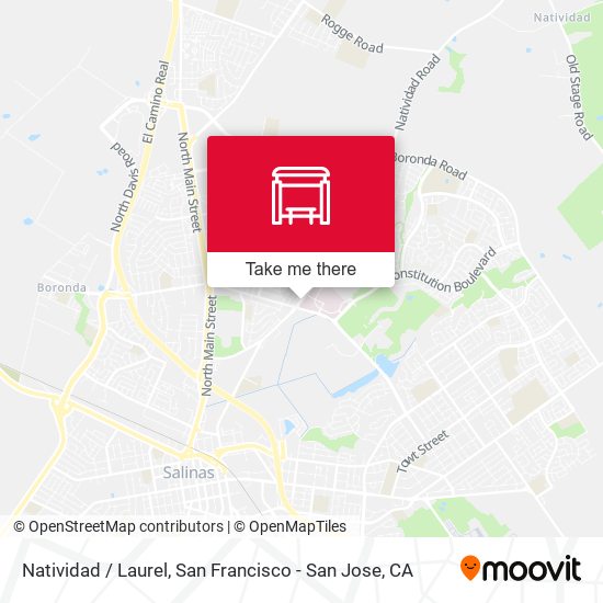 Natividad /  Laurel map