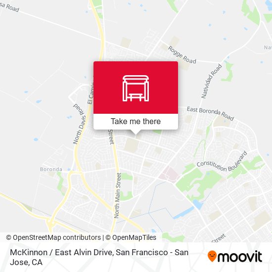 McKinnon /  East Alvin Drive map