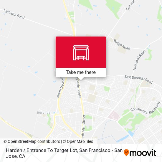 Harden /  Entrance To Target Lot map