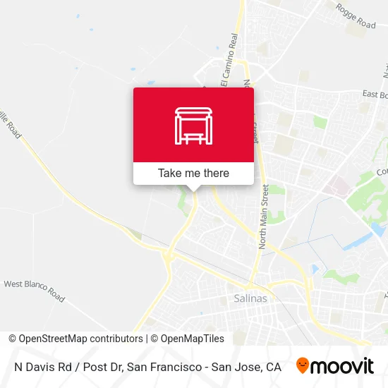 Mapa de N Davis Rd / Post Dr