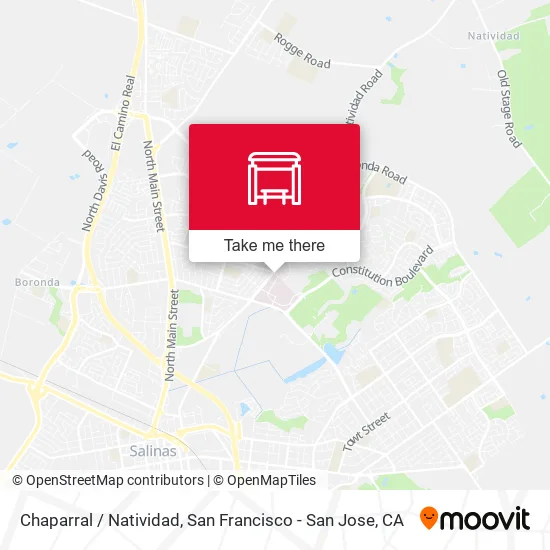 Chaparral /  Natividad map