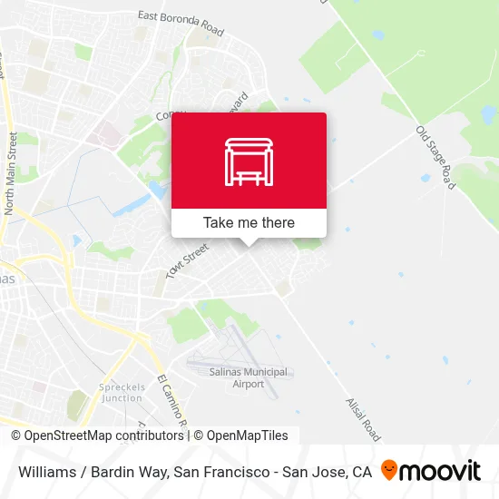 Williams /  Bardin Way map