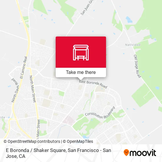 E Boronda /  Shaker Square map