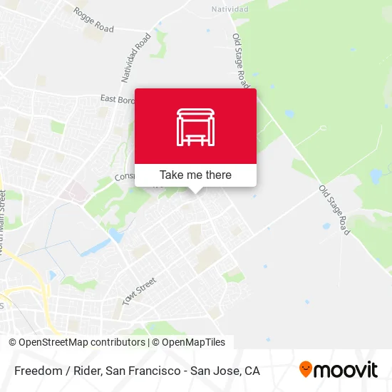 Freedom /  Rider map