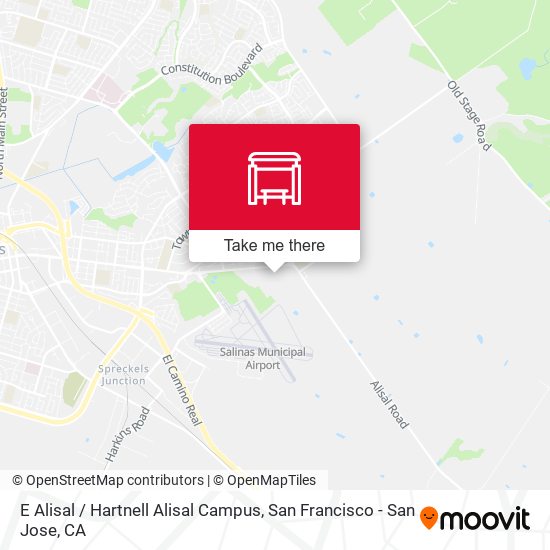 E Alisal / Hartnell Alisal Campus map