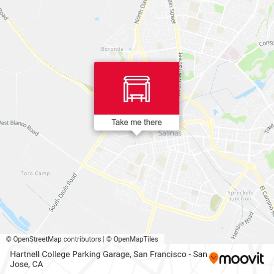 Hartnell College Parking Garage map