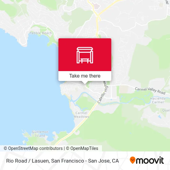 Rio Road /  Lasuen map