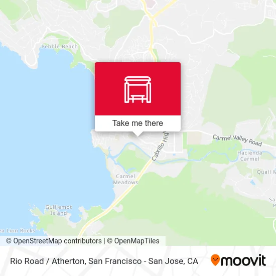 Rio Road /  Atherton map