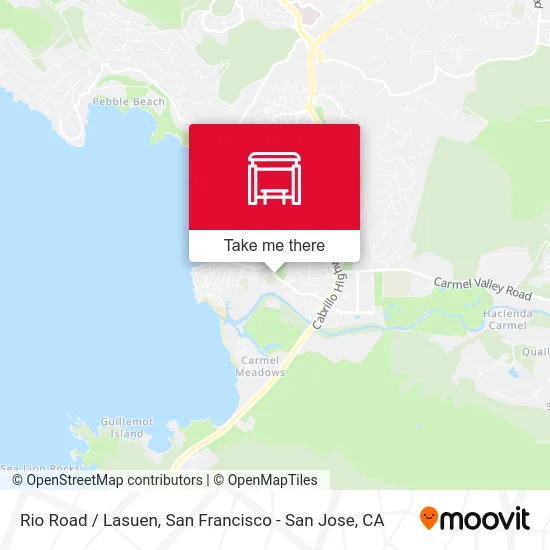 Rio Road /  Lasuen map