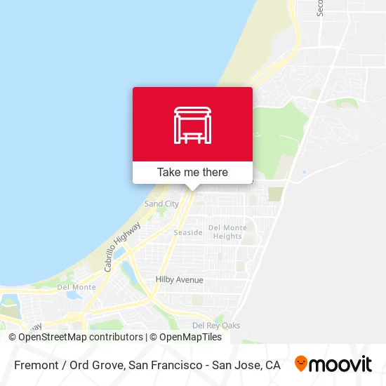 Fremont /  Ord Grove map