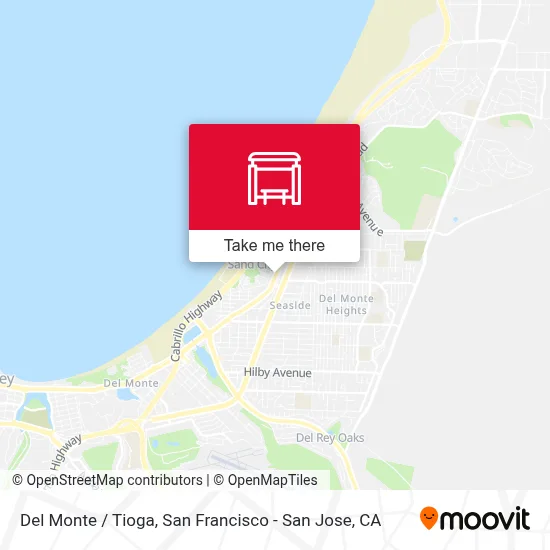 Del Monte /  Tioga map