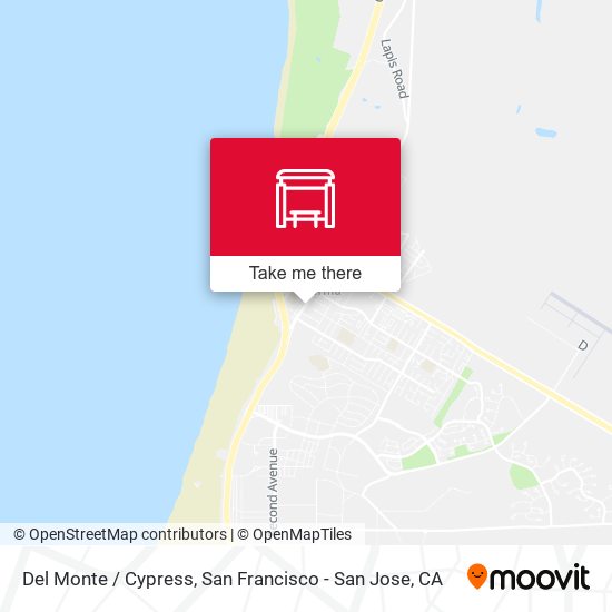 Del Monte /  Cypress map