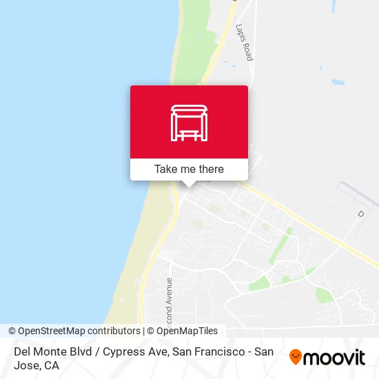Del Monte Blvd / Cypress Ave map
