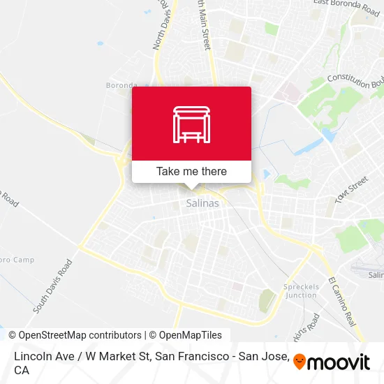 Lincoln Ave /  W Market St map