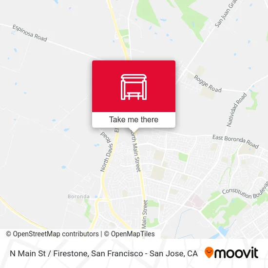 N Main St /  Firestone map