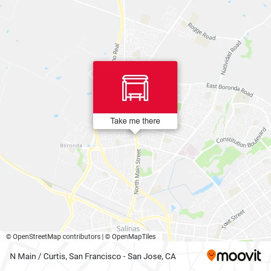 N Main /  Curtis map