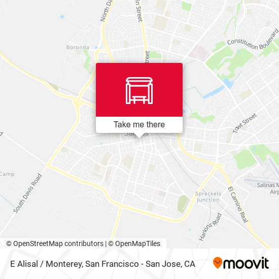 Mapa de E Alisal /  Monterey