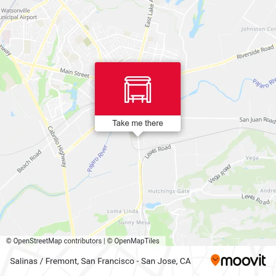 Salinas /  Fremont map