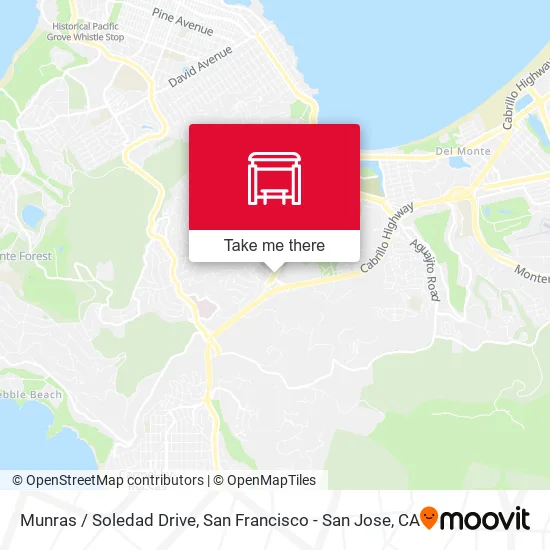Munras /  Soledad Drive map