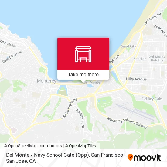 Del Monte /  Navy School Gate (Opp) map