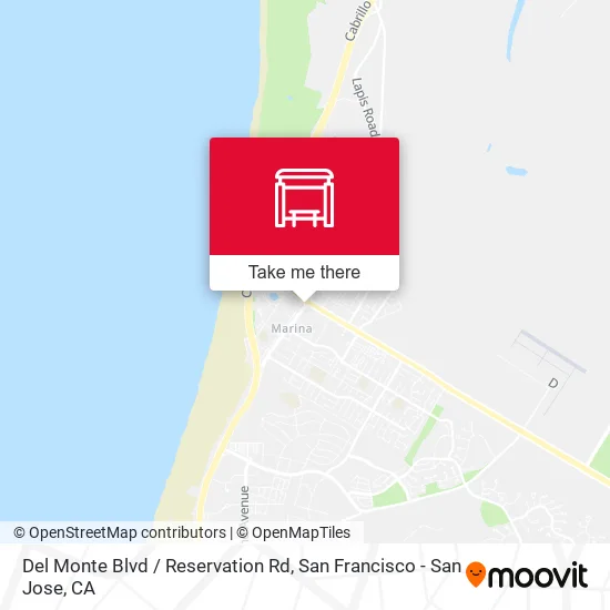 Mapa de Del Monte Blvd / Reservation Rd
