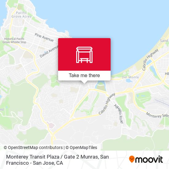 Mapa de Monterey Transit Plaza / Gate 2 Munras