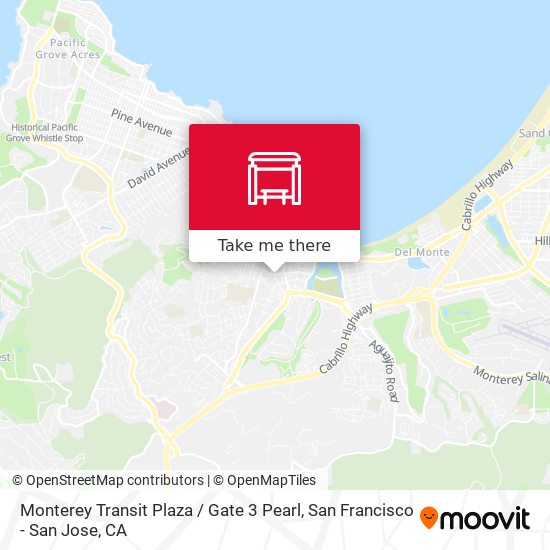 Monterey Transit Plaza / Gate 3 Pearl map