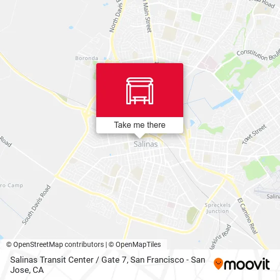 Mapa de Salinas Transit Center / Gate 7