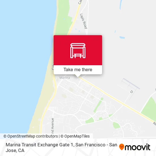 Marina Transit Exchange Gate 1 map