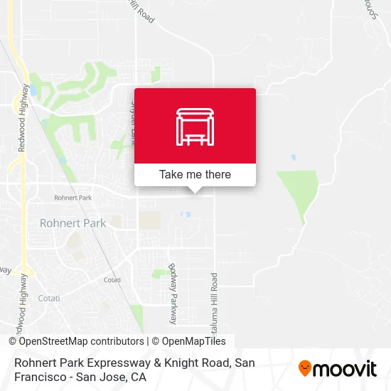 Rohnert Park Expressway & Knight Road map